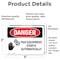 Signmission This Equipment Starts Automatically Danger Sign, Vinyl Decal, 5in W x 3.5in L, 2PK OS-2PACK-DS-D-35-L-2325 - alternate 4
